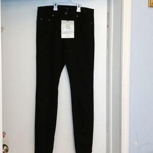 Theory NY skinny Rodeo Denim black jeans